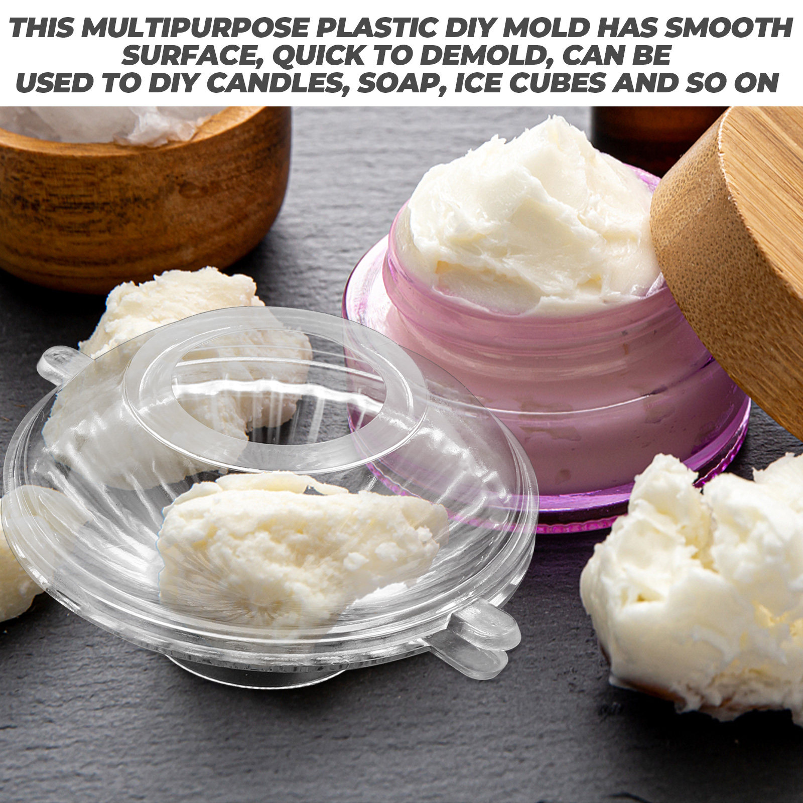 Quick Soap Making - 2Pcs Floating DIY Mold Plastic Multipurpose